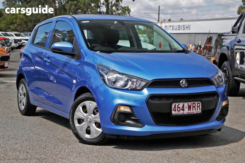Blue 2016 Holden Barina Hatchback Rs