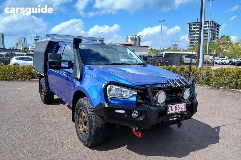 Blue 2023 Isuzu D-MAX Crew Cab Chassis Sx (4X4)