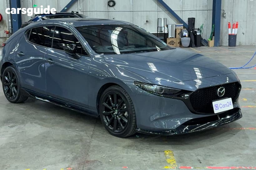 Grey 2022 Mazda 3 Hatchback G25 Astina