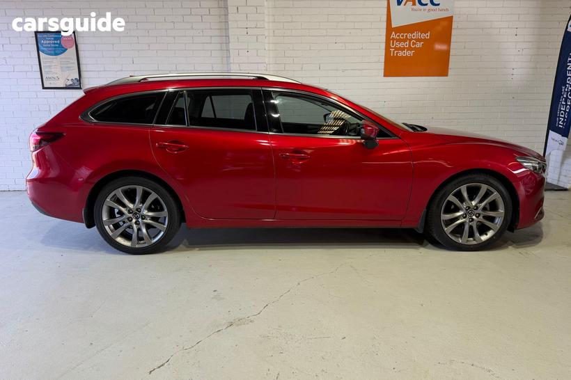 Red 2016 Mazda 6 Wagon Atenza