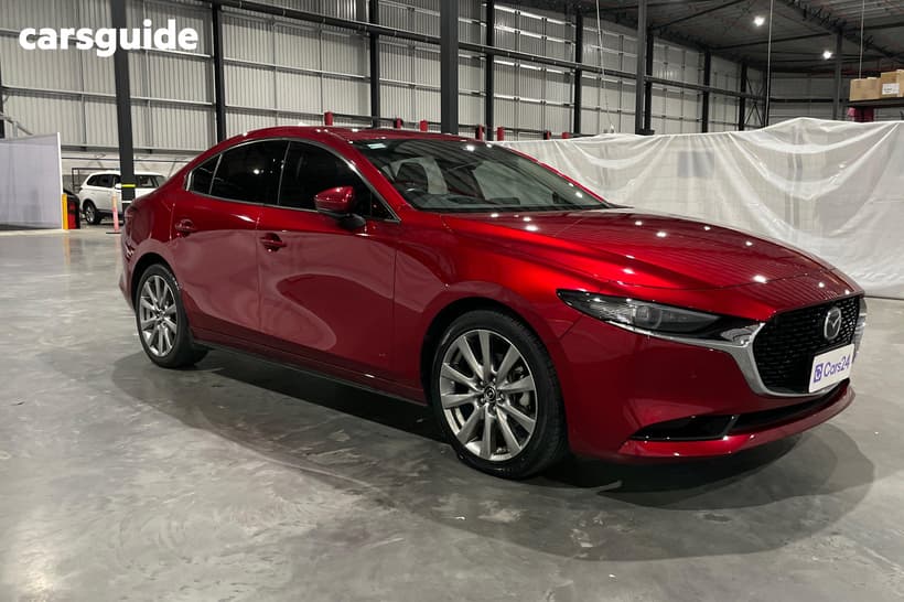 Red 2022 Mazda 3 Sedan G25 Astina