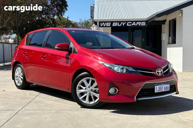 Red 2014 Toyota Corolla Hatchback Ascent Sport