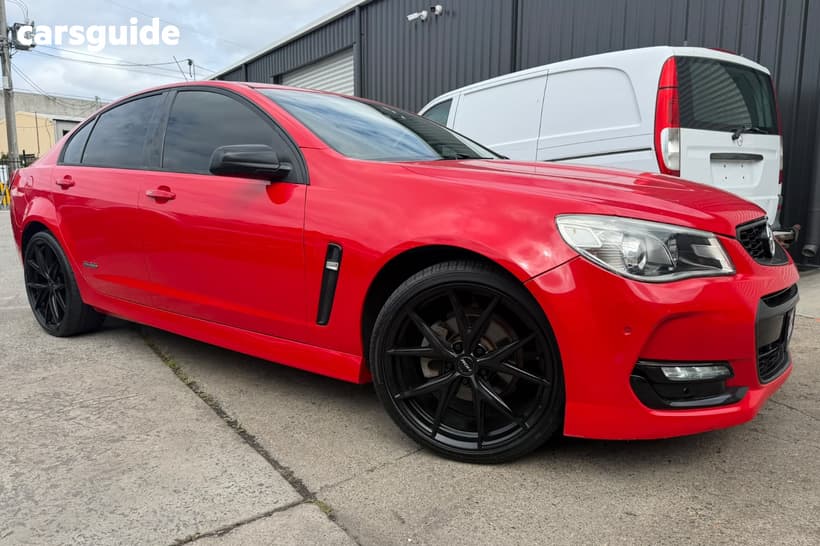 Red 2016 Holden Commodore Sedan Sv6 Black Pack