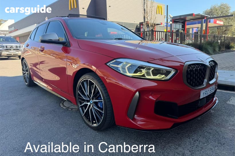 Red 2020 BMW M135I Hatchback Xdrive