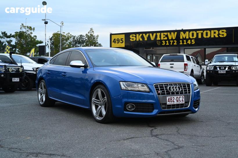 Blue 2010 Audi S5 Hatchback Sportback 3.0 Tfsi Quattro