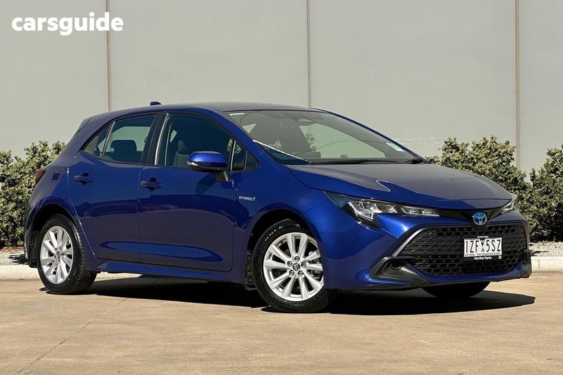 Blue 2023 Toyota Corolla Hatchback Ascent Sport Hybrid