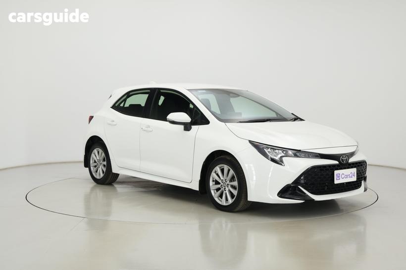 White 2024 Toyota Corolla Hatchback Ascent Sport