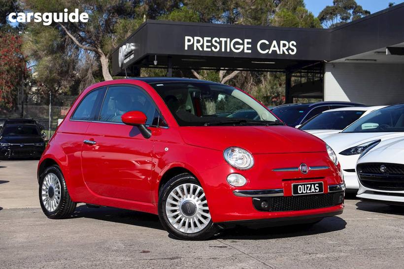 Red 2013 Fiat 500 Hatchback Lounge