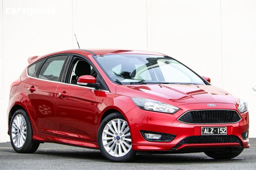 Red 2016 Ford Focus Hatchback Sport