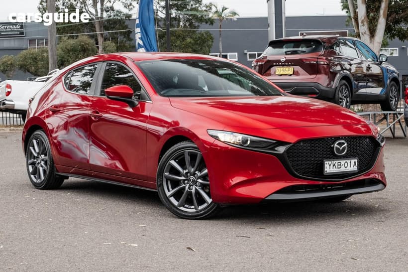 Red 2019 Mazda 3 Hatchback G20 Evolve