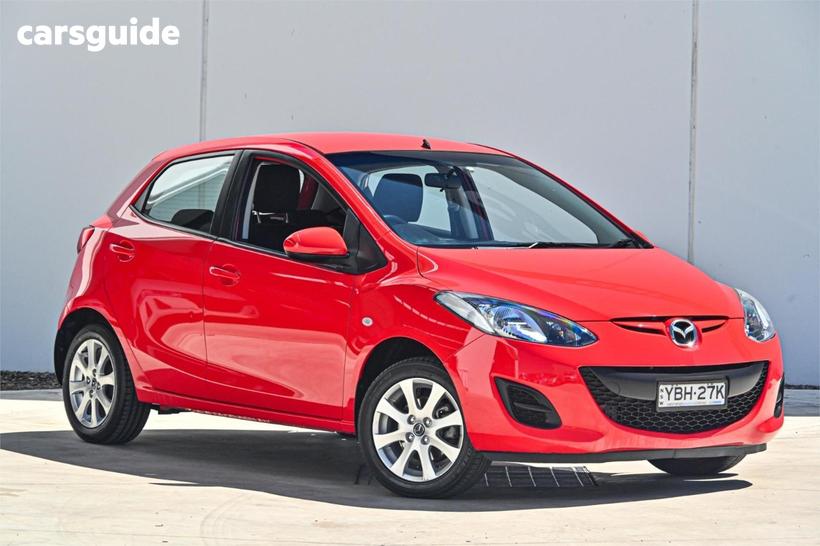 Red 2013 Mazda 2 Hatchback Neo