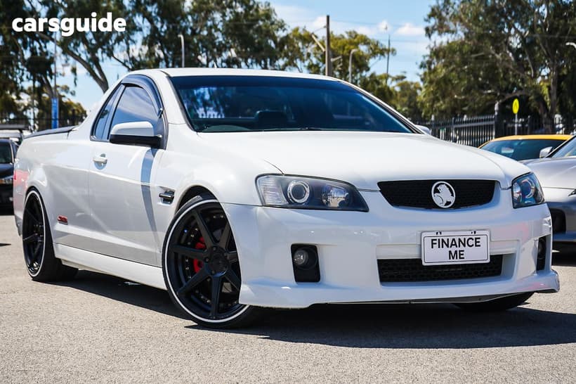 White 2007 Holden Commodore Utility Ss