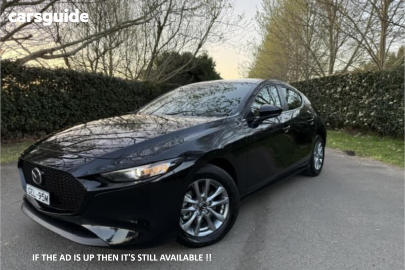 Black 2025 Mazda 3 Hatchback G20 Pure