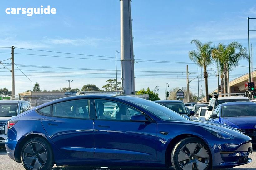 Blue 2023 Tesla Model 3 Sedan Rear-Wheel Drive