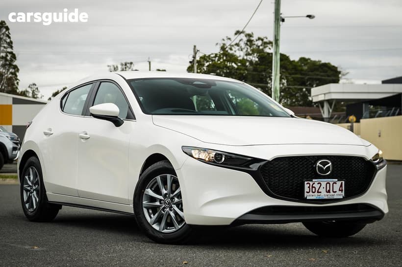 White 2026 Mazda Mazda3 Hatchback G20 Pure