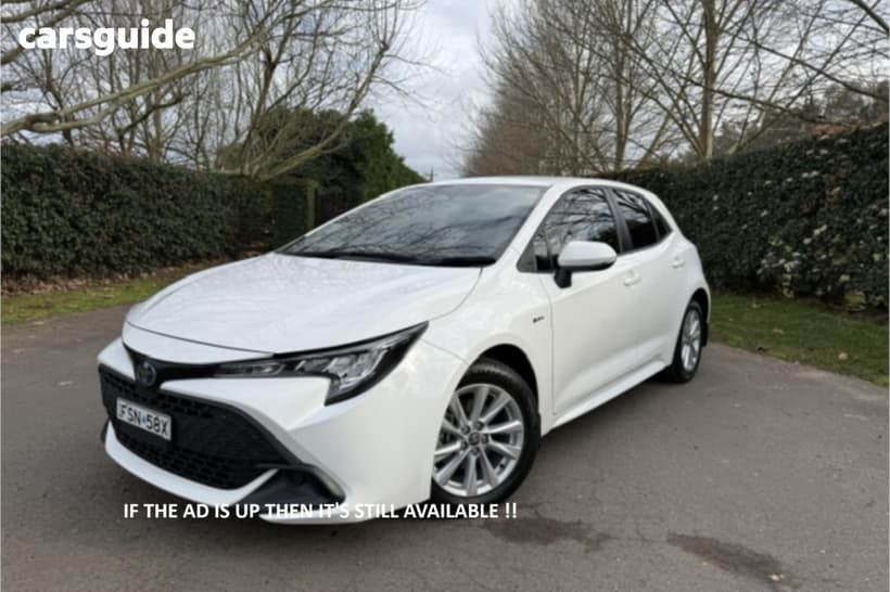 White 2024 Toyota Corolla Hatchback Ascent Sport Hybrid