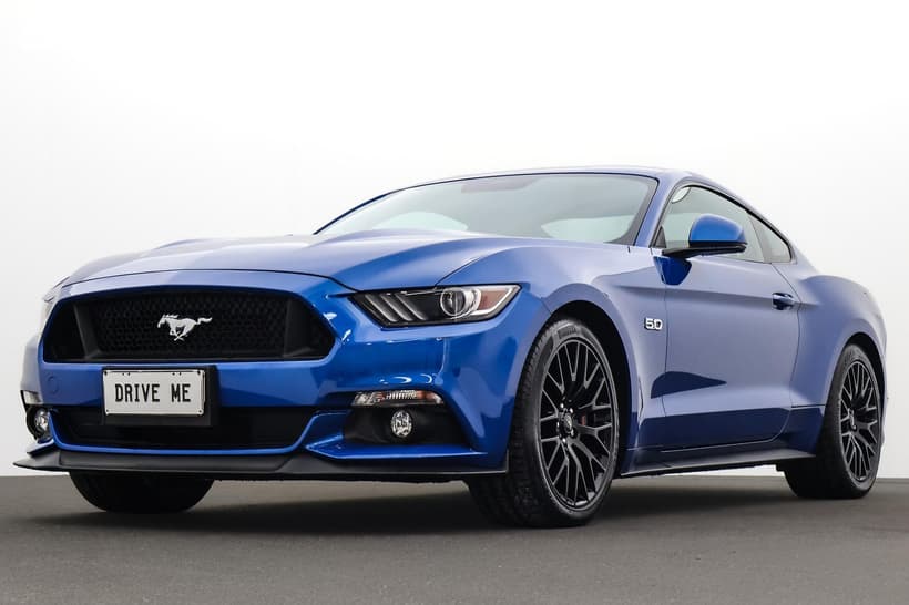 Blue 2017 Ford Mustang Coupe Fastback Gt 5.0 V8