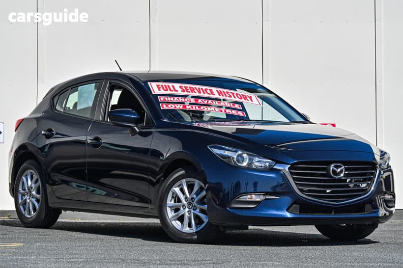 Blue 2018 Mazda 3 Hatchback Neo Sport