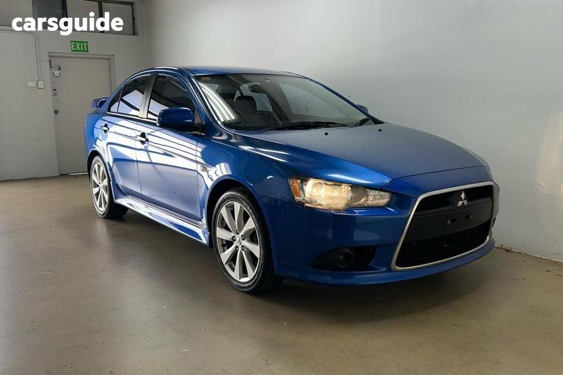 Blue 2013 Mitsubishi Lancer Sedan Sport