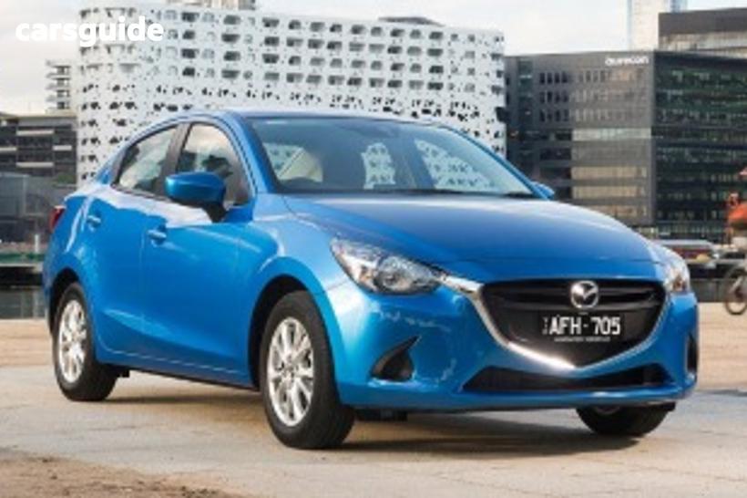 Blue 2016 Mazda 2 Sedan Maxx