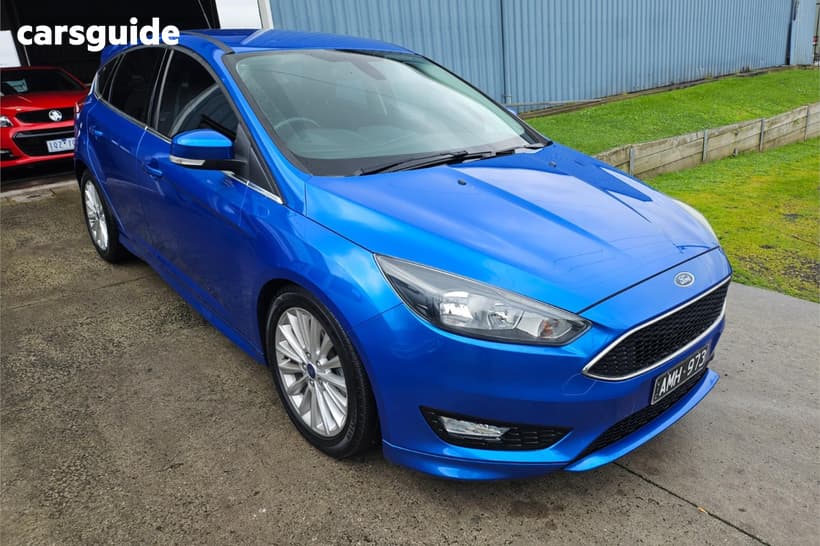 Blue 2017 Ford Focus Hatchback Sport