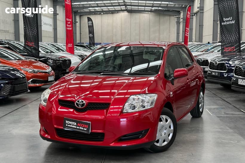 Red 2009 Toyota Corolla Hatchback Ascent