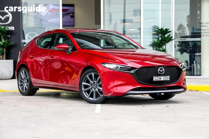 Red 2026 Mazda Mazda3 Hatchback G20 Touring Vision