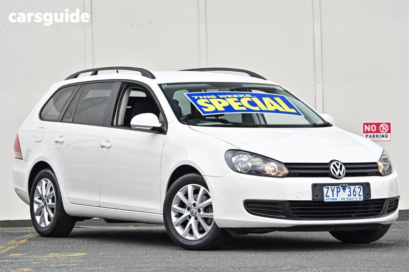 White 2013 Volkswagen Golf Wagon 90 Tsi Trendline