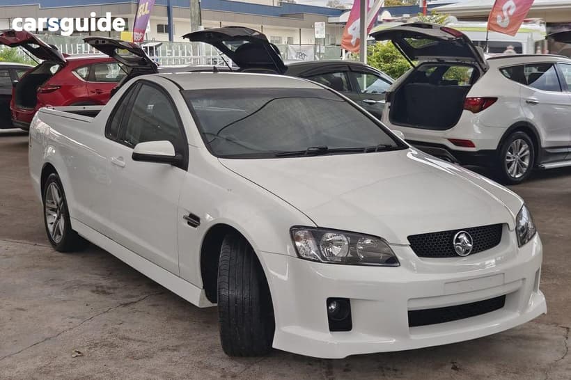 White 2010 Holden Commodore Ute Tray SV6 VE MY10