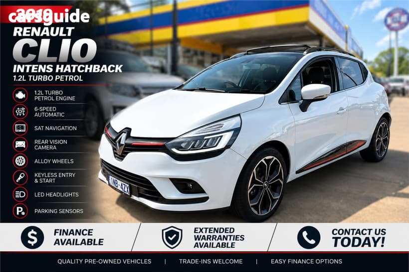 White 2019 Renault Clio Hatchback Intens