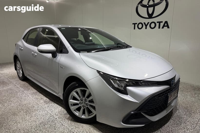 Silver 2025 Toyota Corolla Hatchback Ascent Sport Hybrid
