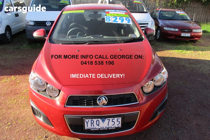 Red 2012 Holden Barina Hatchback Cd
