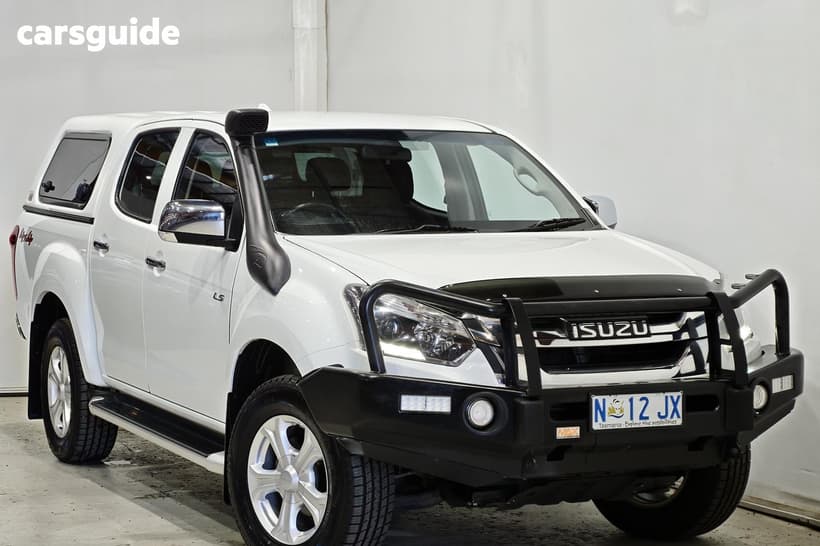 White 2017 Isuzu D-MAX Crew Cab Utility Ls-U Hi-Ride (4X4)