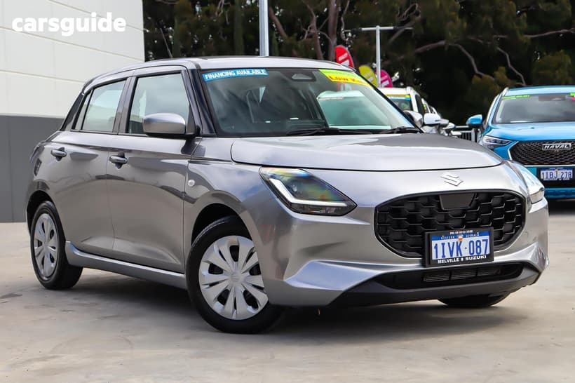 Silver 2025 Suzuki Swift Hatchback Hybrid