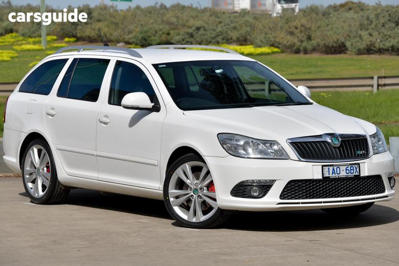 White 2012 Skoda Octavia Wagon Rs 147 Tsi