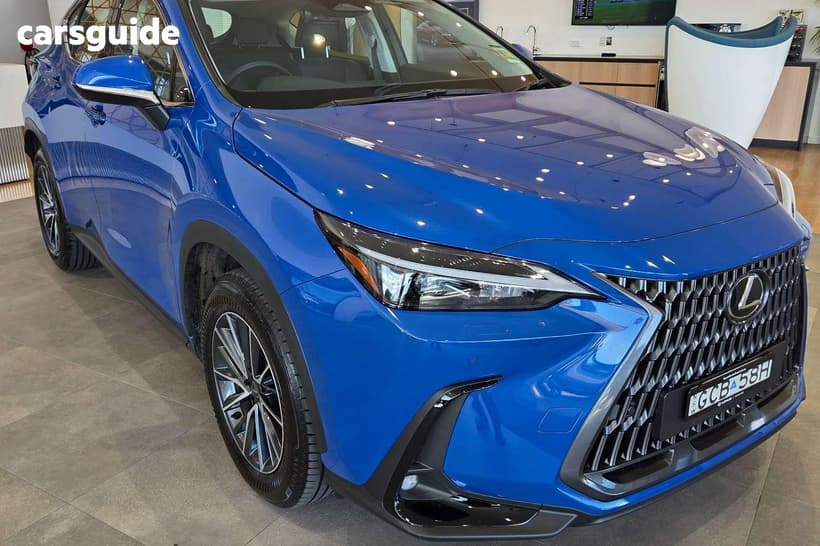 Blue 2026 Lexus NX SUV NX350H LUXURY F