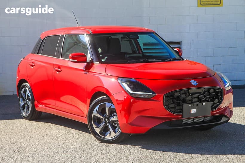 Red 2026 Suzuki Swift Hatchback Hybrid Glx