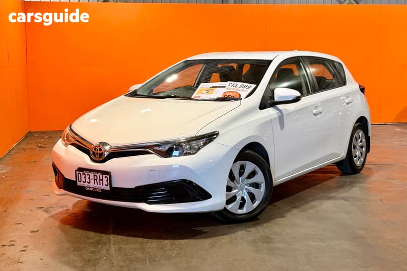 White 2017 Toyota Corolla Hatchback Ascent