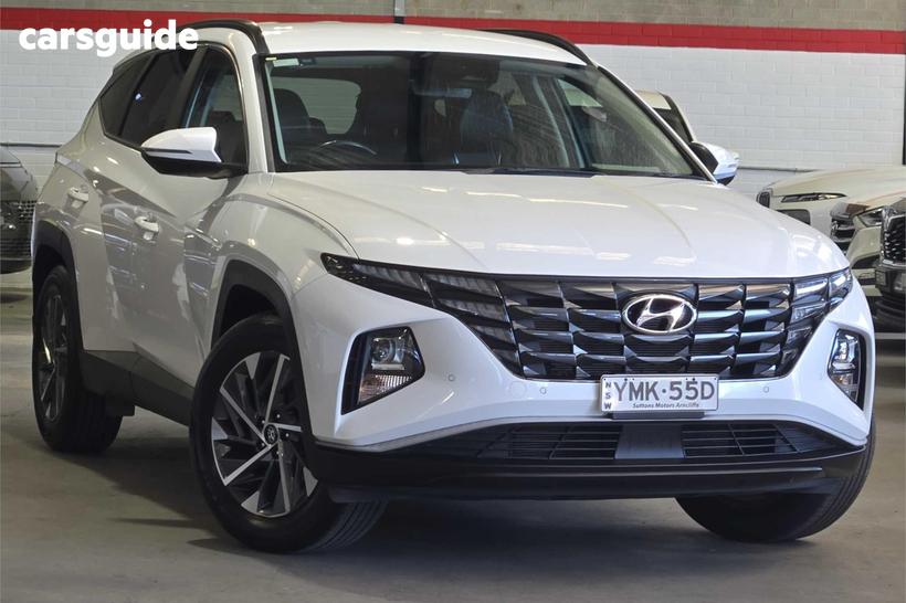 White 2022 Hyundai Tucson Wagon Elite (Fwd)