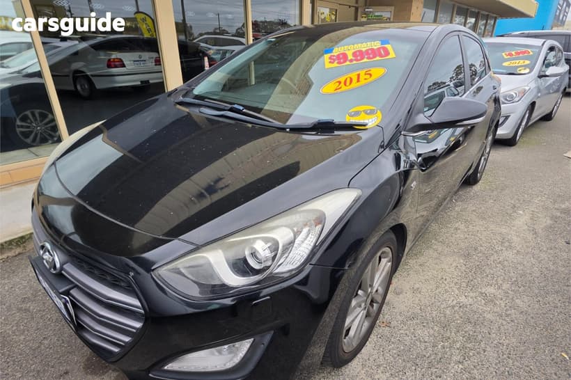Black 2015 Hyundai I30 Hatchback Sr Premium