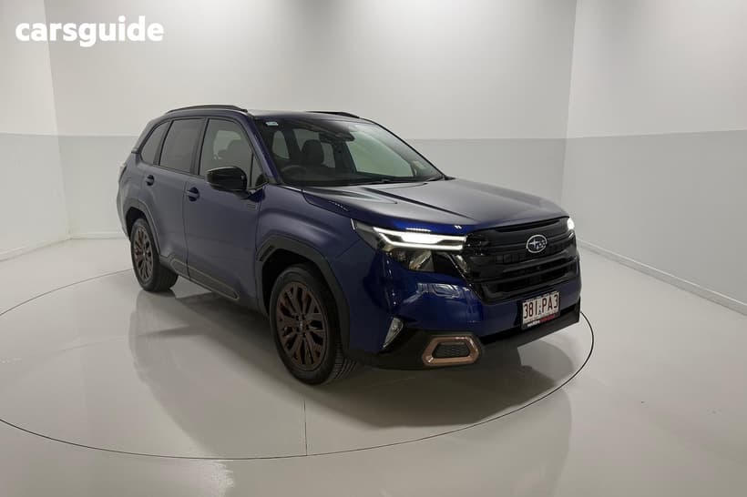 Blue 2025 Subaru Forester Wagon Hybrid Sport (Awd)