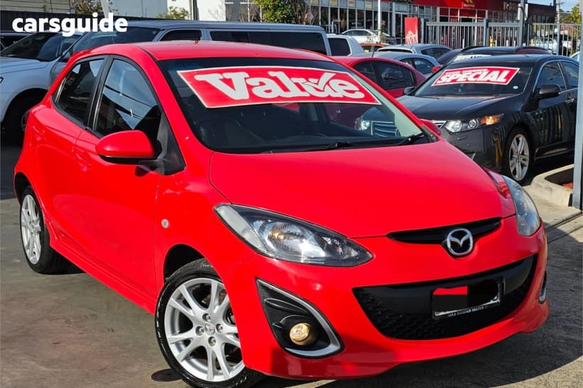 Red 2010 Mazda 2 Hatchback Genki