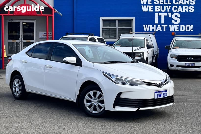 White 2019 Toyota Corolla Sedan Ascent
