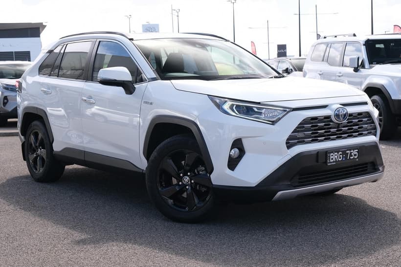 White 2021 Toyota RAV4 Wagon Cruiser (2Wd) Hybrid