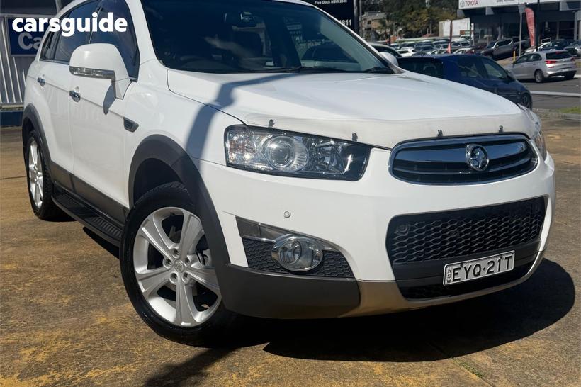 White 2013 Holden Captiva Wagon 7 Lx (4X4)