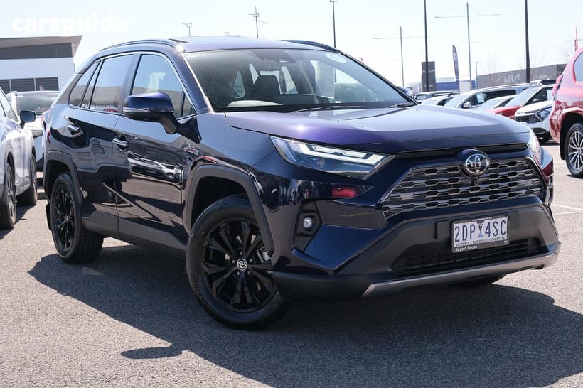 Blue 2025 Toyota RAV4 Wagon Cruiser (Awd) Hybrid