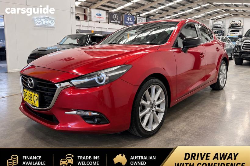 Red 2016 Mazda 3 Sedan Sp25 Gt