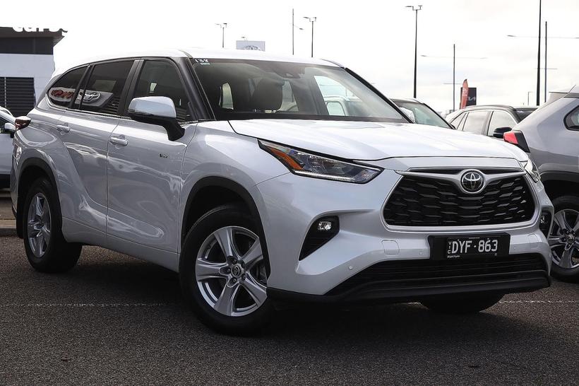 White 2025 Toyota Kluger Wagon Gx Hybrid Awd