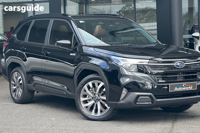 Black 2025 Subaru Forester Wagon Hybrid Touring (Awd)