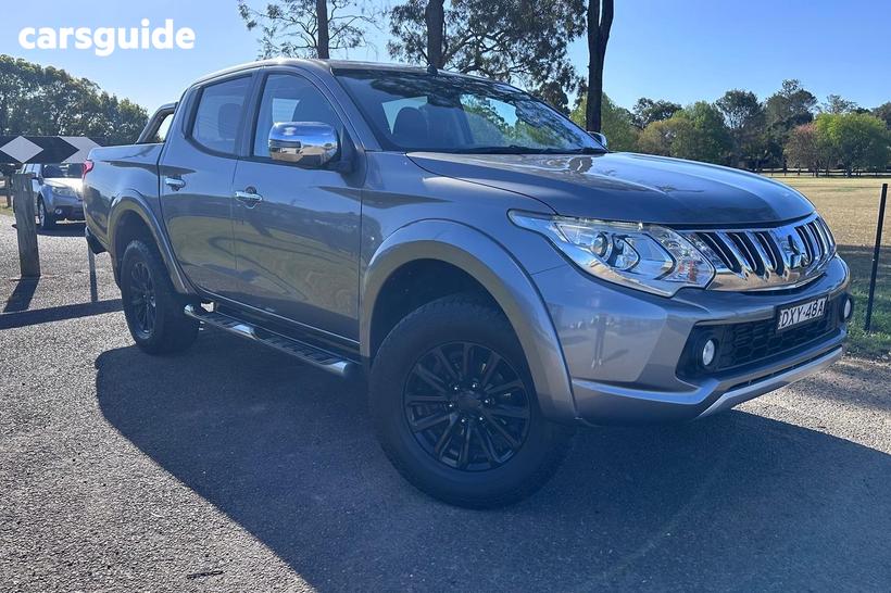 Grey 2015 Mitsubishi Triton Dual Cab Utility Gls (4X4)